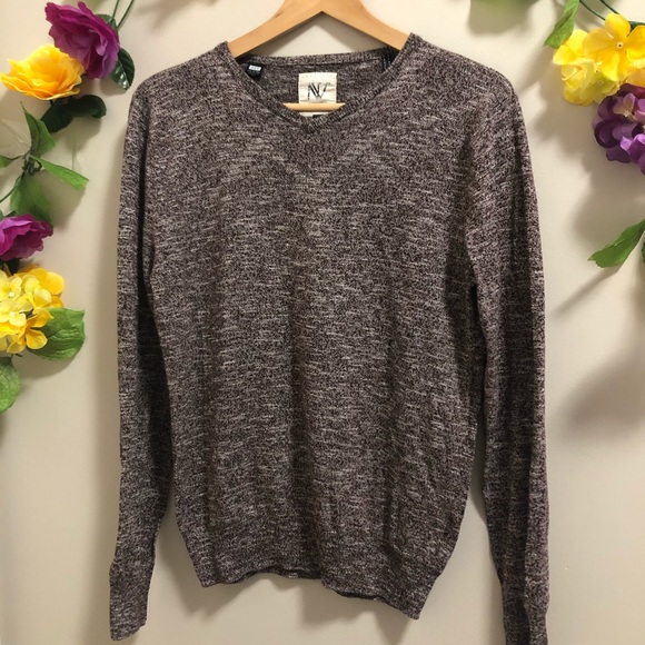 💜4/20 NEVADA V Neck Brown Sweater - Picture 2 of 7
